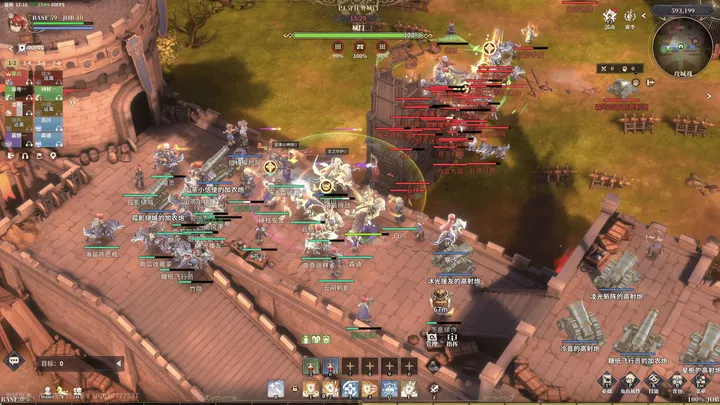 Guild siege on the castle walls