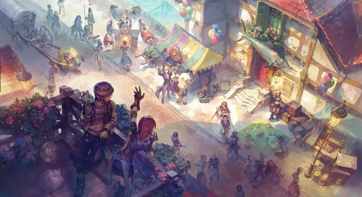 Market day in town